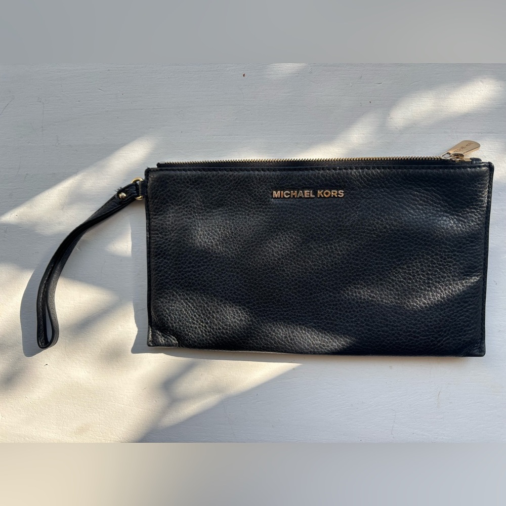 Michael Kors Black Wallets with Gold Hardware